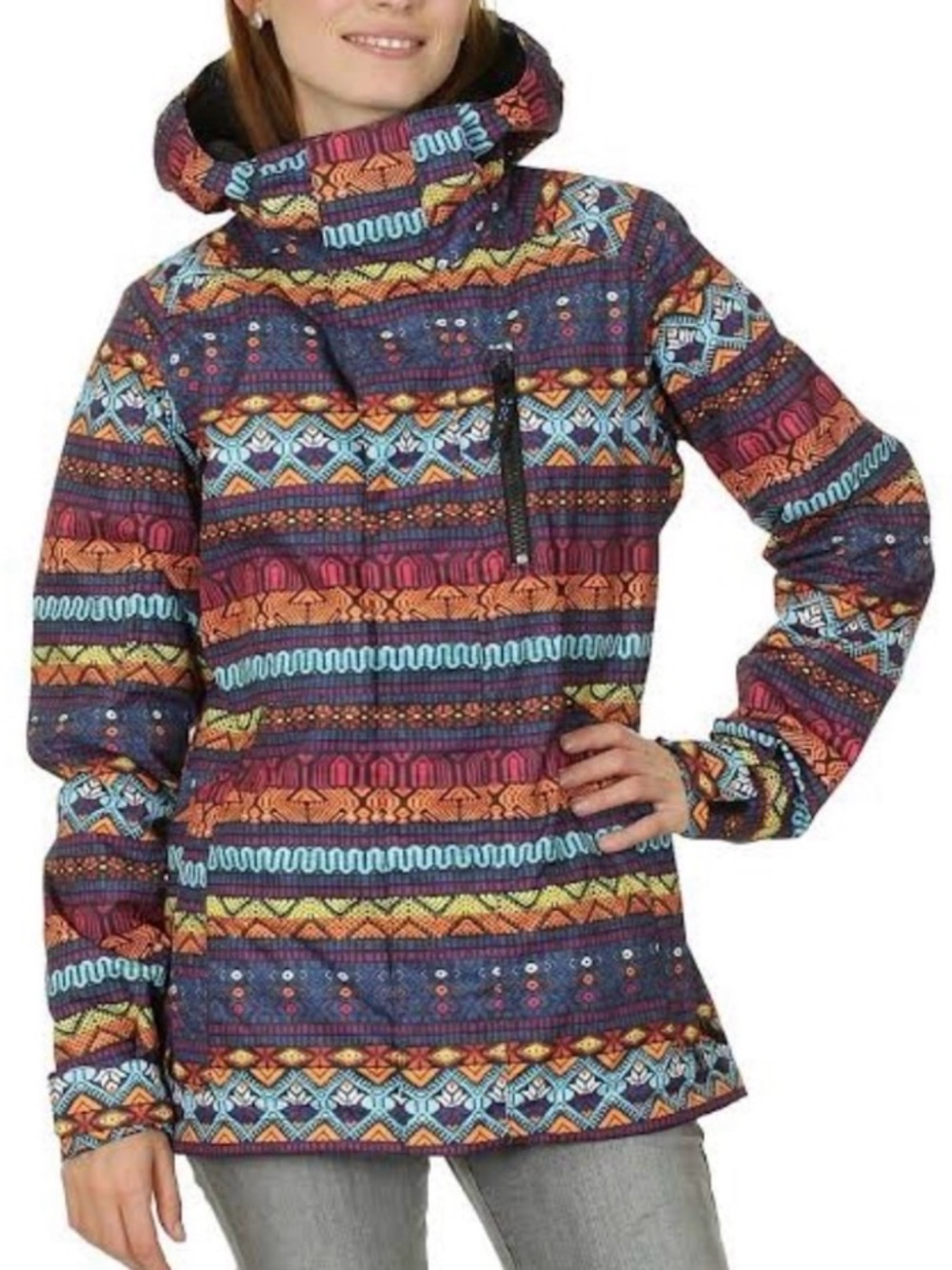BURTON 3 Piece Ski DryRide Snowboard Jacket, Legging & Top Pullover colorful XS